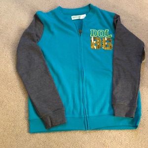 Girls zipper sweatshirt